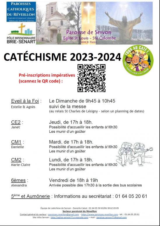Affiche infos cate 2023 2024